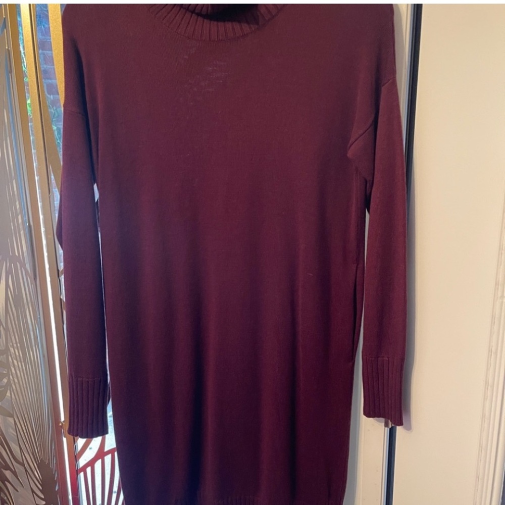 Lululemon Athletica Red Turtleneck Sheath Dress - Picture 6 of 8